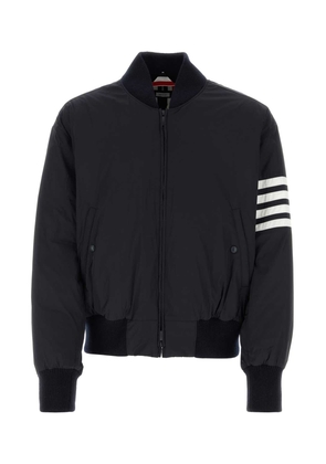 Thom Browne Midnight Blue Polyester Padded Bomber Jacket