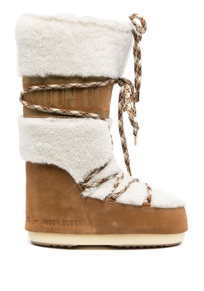 Moon Boot LAB69 Icon shearling snow boots - Neutrals