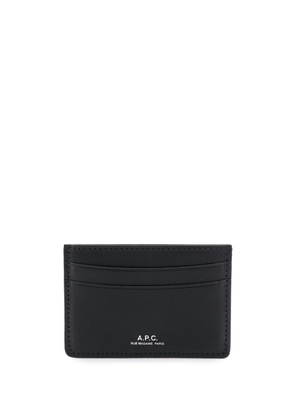 A.P.C. André embossed logo cardholder - Black