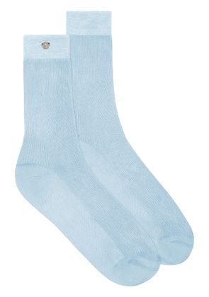 Versace Medusa-plaque knitted socks - Blue