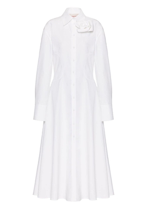 Valentino Garavani Compact Popeline midi shirt dress - White