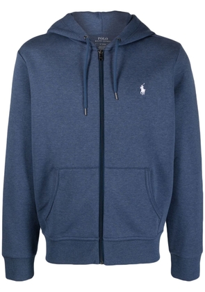 Polo Ralph Lauren Polo Pony-embroidered zip-up hoodie - Blue