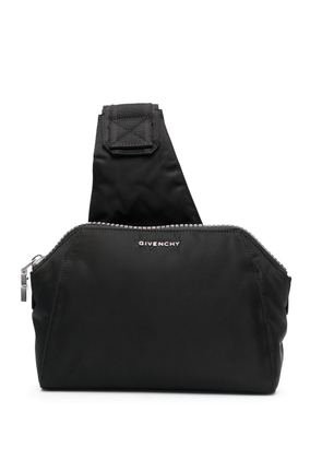 Givenchy logo-print shoulder bag - Black