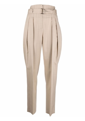IRO belted high-waist trousers - Neutrals