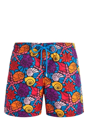 Vilebrequin Noumea graphic-print swim shorts - Blue