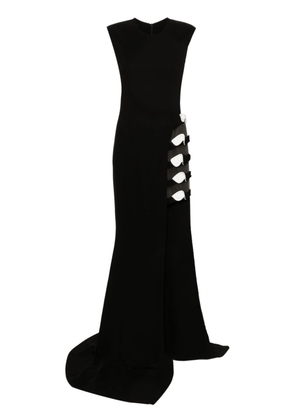 CRISTALLINI Bloom maxi dress - Black