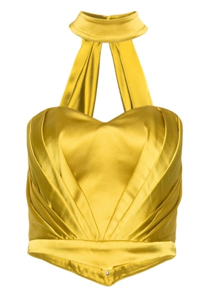 CRISTALLINI Love satin corset - Yellow