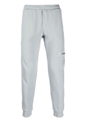 Paul & Shark logo-appliqué cotton track pants - Grey