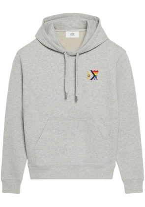 AMI Paris pride organic cotton hoodie - Grey