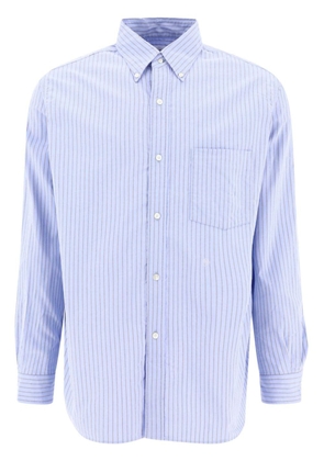 Nanamica striped button-down cotton shirt - Blue