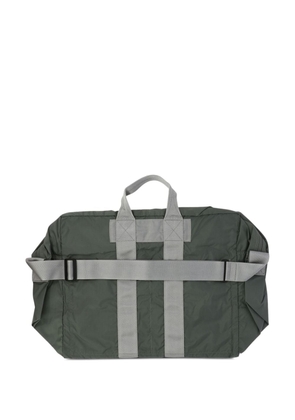 Porter-Yoshida & Co. logo patch travel bag - Grey