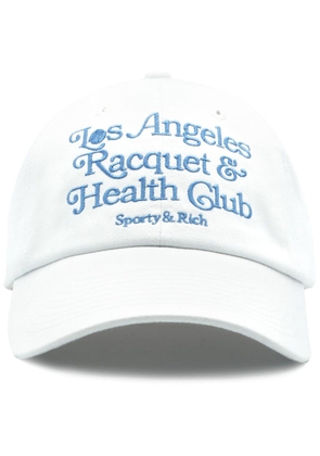 Sporty & Rich logo-embroidered cotton baseball cap - White