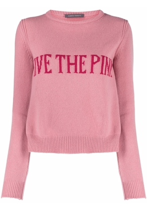 Alberta Ferretti intarsia-knit jumper - Pink