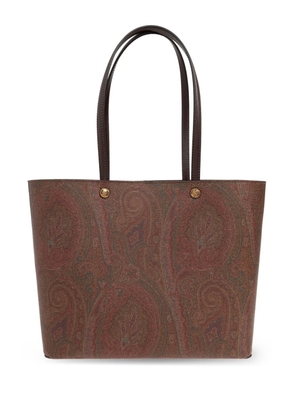 ETRO large Paisley jacquard shopper tote bag - Brown