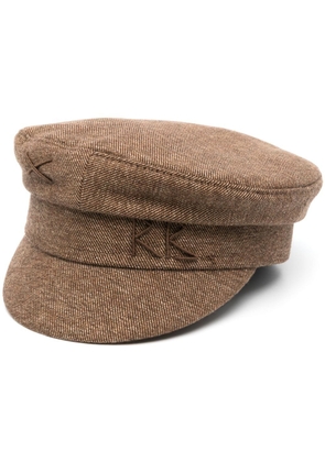 Ruslan Baginskiy embroidered-logo baker hat - Brown