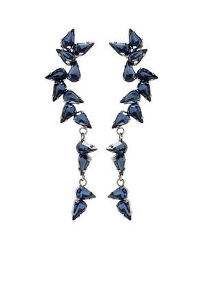 Peserico gem-embellished dangle earrings - Blue