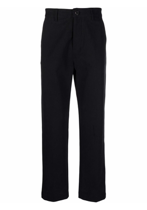 AMI Paris straight-leg cotton trousers - Black