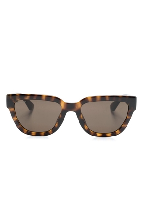 Gucci Eyewear butterfly-frame sunglasses - Brown