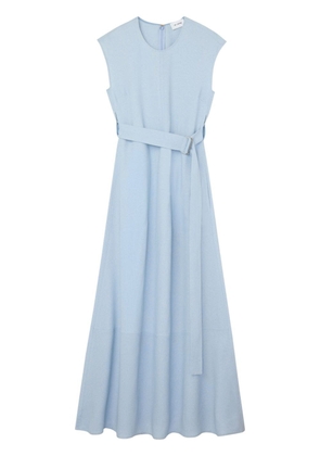 St. John belted A-line maxi dress - Blue