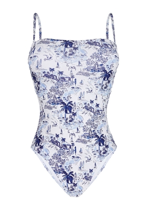 Vilebrequin Riviera square-neck swimsuit - Blue