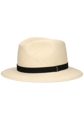 Borsalino Country straw fedora hat - Neutrals