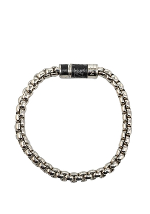 Louis Vuitton Pre-Owned 2020 Monogram Eclipse Chain costume bracelet - Silver