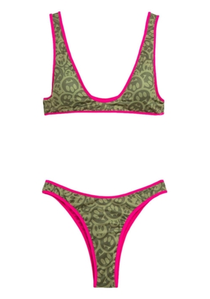BARROW logo-print bikini set - Green