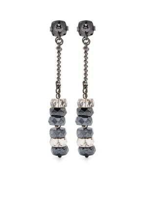 Peserico Moni-chain dangle earrings - Grey