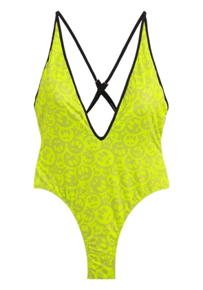 BARROW logo-print swimsuit - Yellow