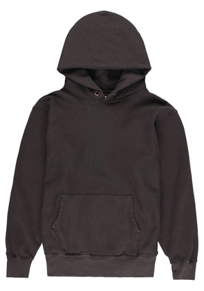 Les Tien pouch cotton hoodie - Black