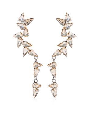 Peserico gem-embellished dangle earrings - Neutrals