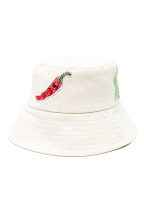 ALEMAIS Players cotton bucket hat - White