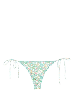 MC2 Saint Barth Miami floral-print bikini bottom - Green