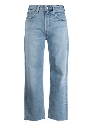 Citizens of Humanity high-waisted cropped jeans - Blue