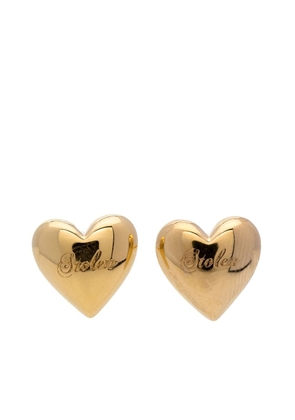 Stolen Girlfriends Club Full Heart stud earrings - Gold