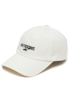 We11done logo-print cotton cap - White