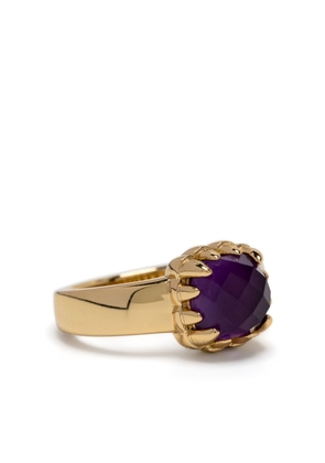 Stolen Girlfriends Club Baby Claw gold-plated ring - Purple