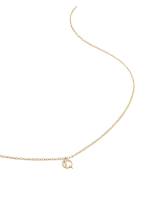 Monica Vinader 14kt yellow gold small Initial Q necklace