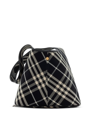 Burberry small check shoulder bag - Black