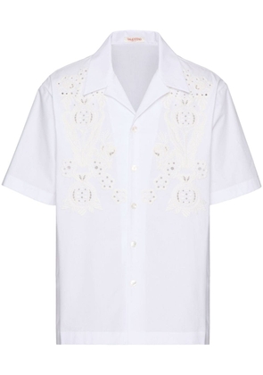 Valentino Garavani embroidered cotton shirt - White