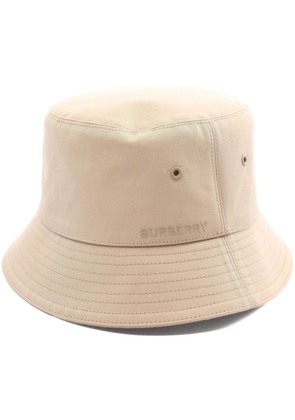 Burberry Pre-Owned 2010s Vintage Check lining bucket hat - Neutrals