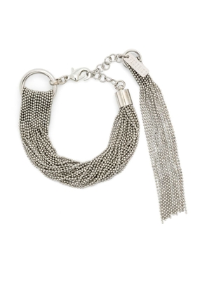 Peserico Punto Luce-chain fringed earrings - Grey