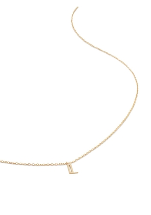 Monica Vinader 14kt yellow gold small Initial L necklace