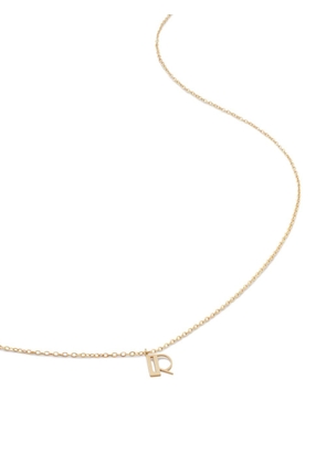 Monica Vinader 14kt yellow gold small Initial R necklace