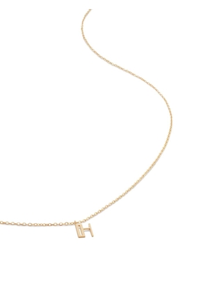 Monica Vinader 14kt yellow gold small Initial H necklace