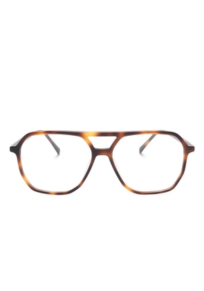 GIGI STUDIOS Vermont pilot-frame glasses - Brown