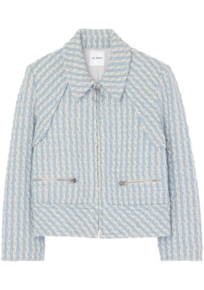 St. John tweed zip-up jacket - Blue
