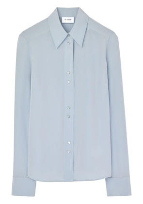 St. John long-sleeve silk shirt - Blue
