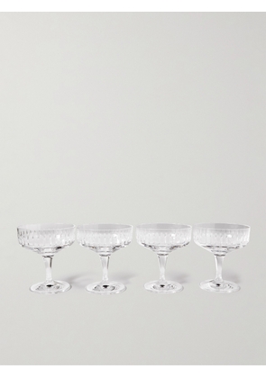 Soho Home - Roebling Set of Four Crystal Champagne Coupes - Men - Neutrals