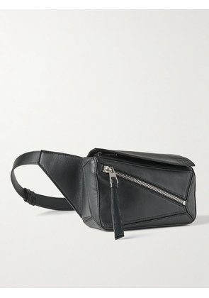 LOEWE - Puzzle Mini Leather Belt Bag - Men - Black
